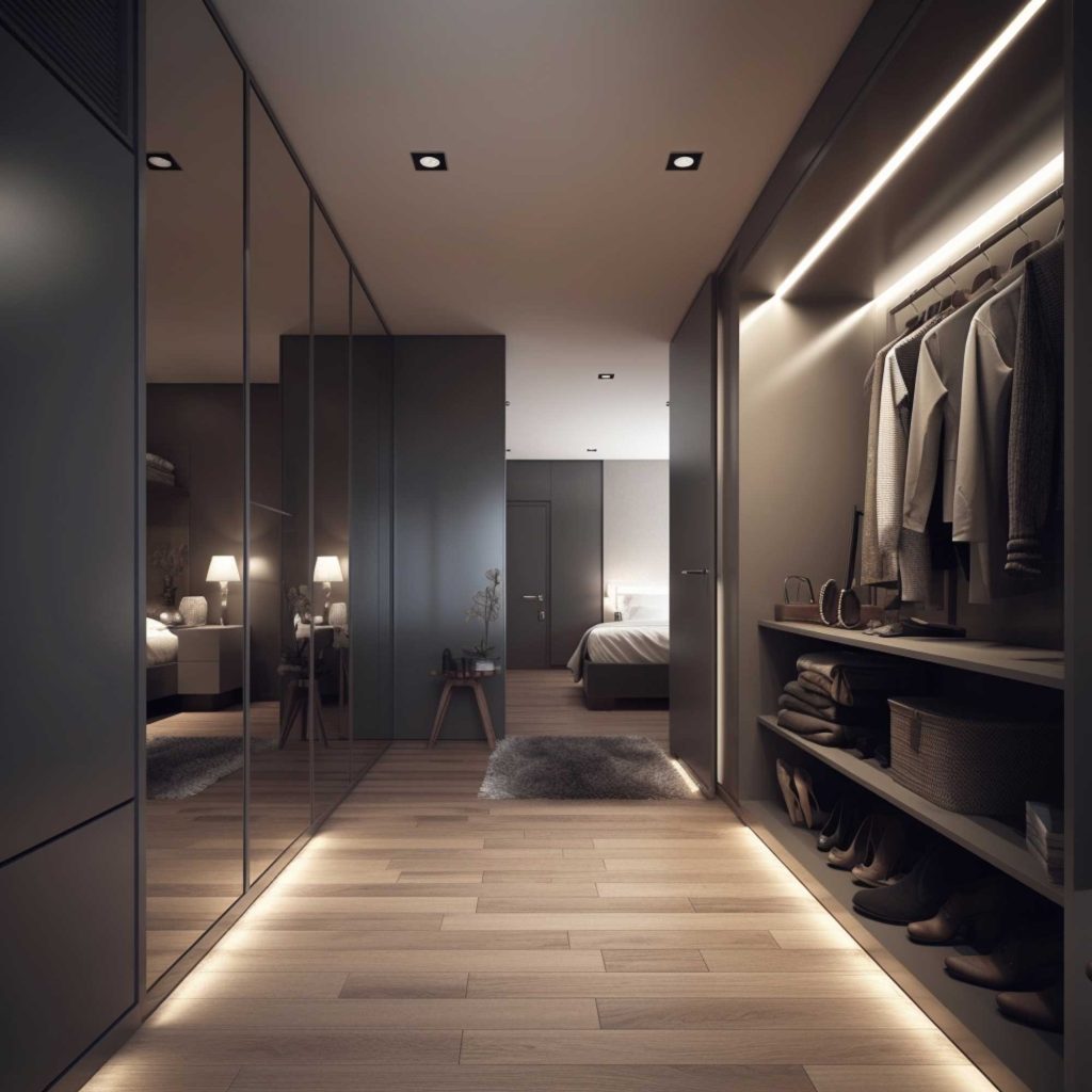 Black Walk in Wardrobe