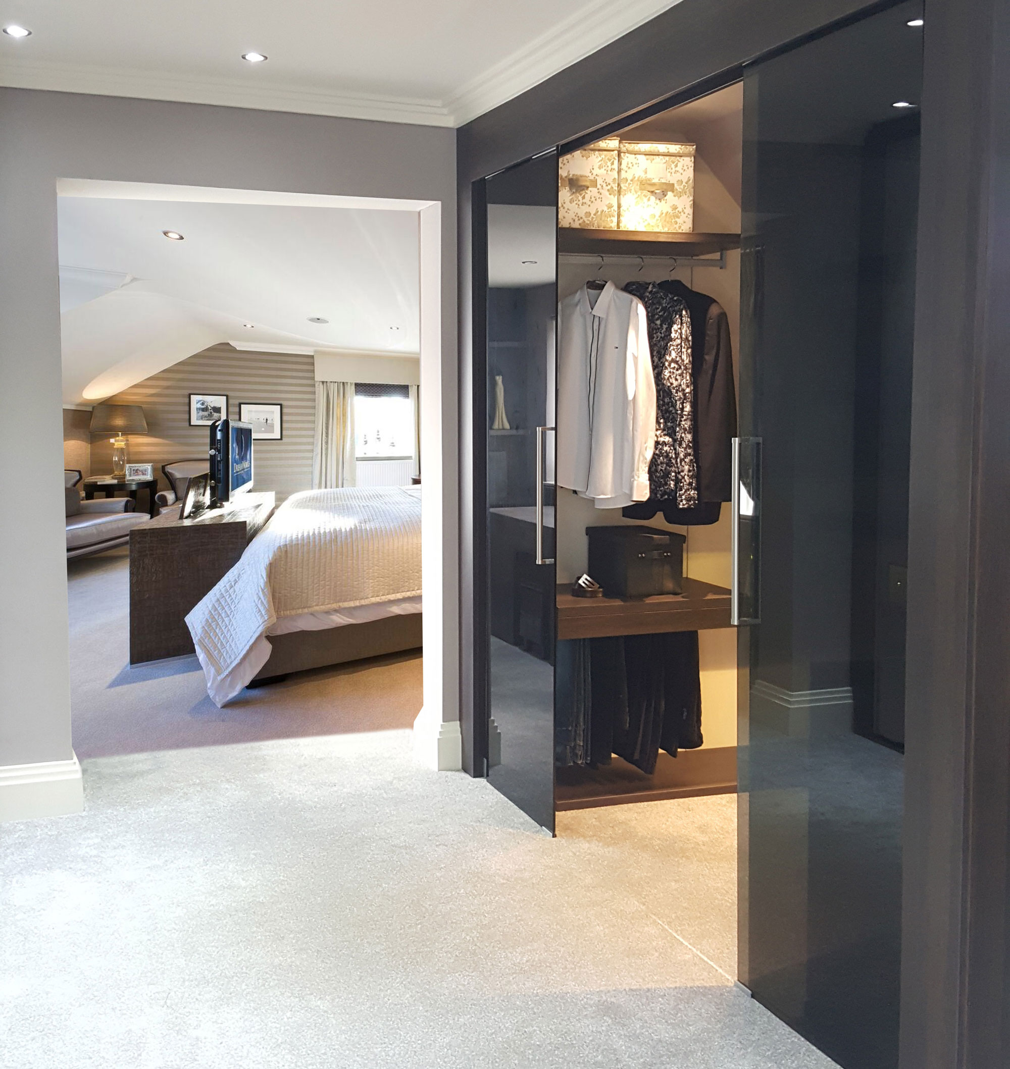 Glass Walk-in Wardrobe